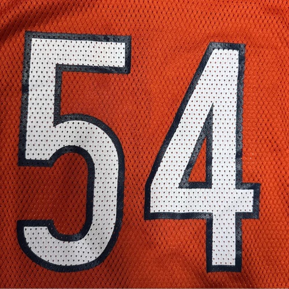 NFL Reebok Youth XL Chicago Bears Brian Urlacher 54 Jersey Orange